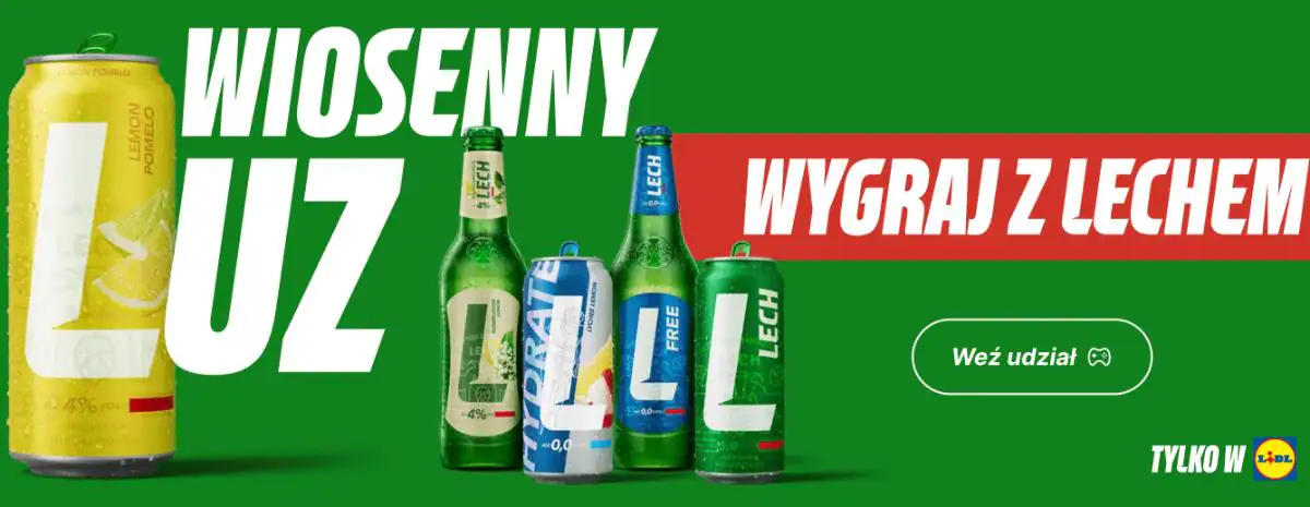 Loteria Lech - "x  Lidl "Wiosenny Luz. Graj o jeden z 30 rowerów!"