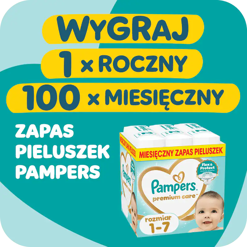 Konkurs Pampers x Biedronka "Roczny zapas pieluszek"