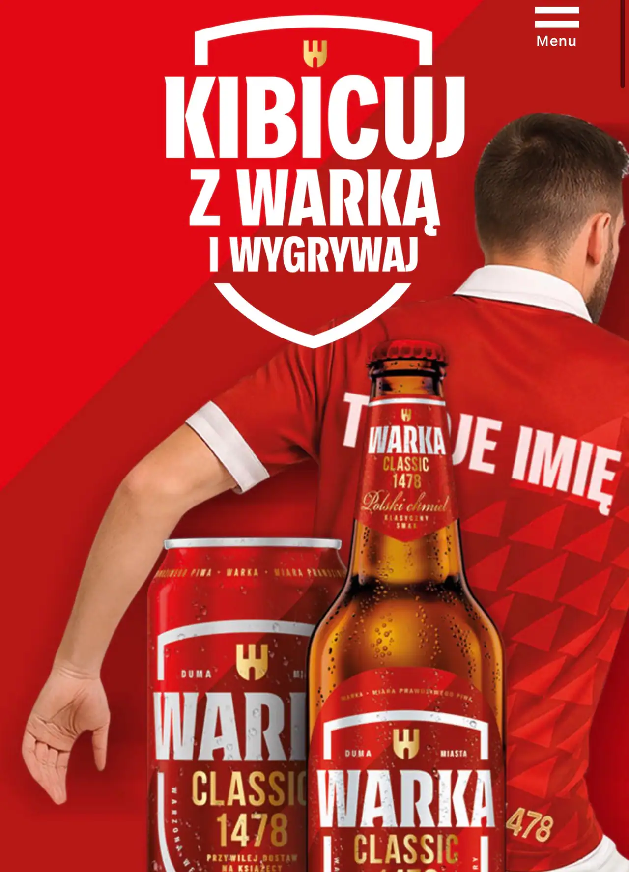 Konkurs Warka x Żabka "Kibicuj z Warka-2026"