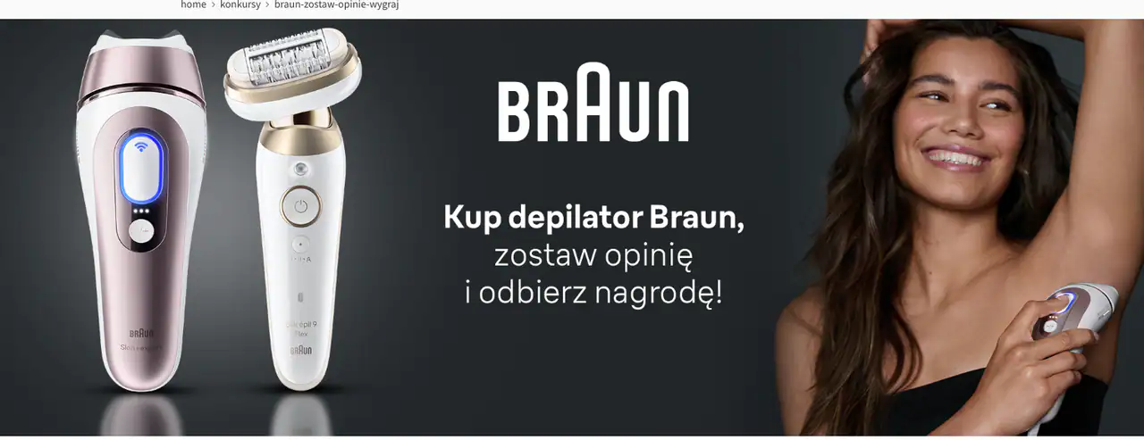 Konkurs Braun x RTV EURO AGD "Zostaw opinię i wygraj"