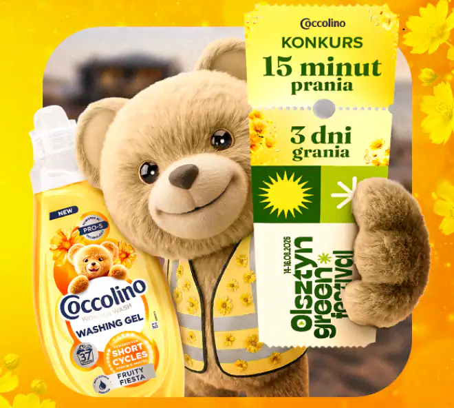 Konkurs Coccolino x Rossmann "15 minut prania, 3 dni grania!"