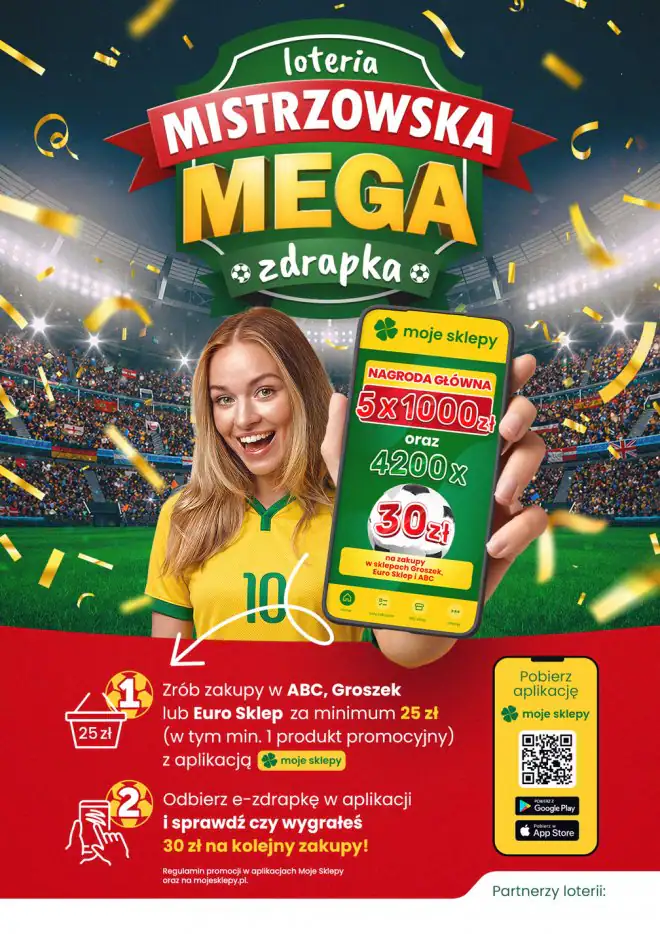 Loteria Moje Sklepy "MISTRZOWSKA MEGA ZDRAPKA"