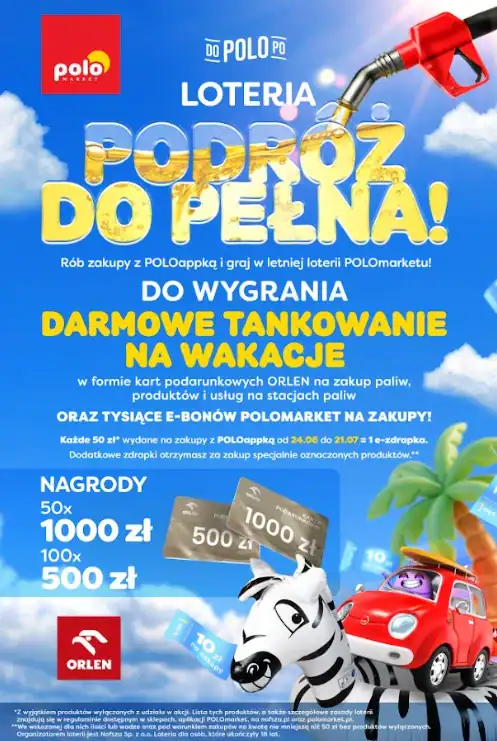 Loteria POLOmarket "Podróż do pełna"