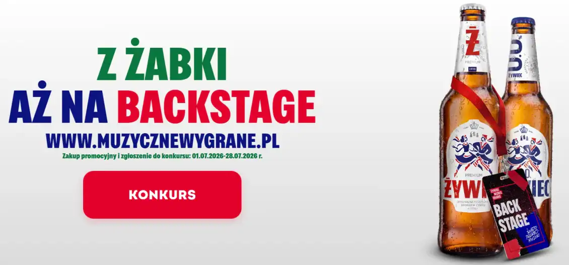 Konkurs Żywiec x Żabka "Z Żabki aż na Backstage"
