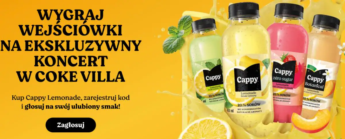 Loteria Cappy x Żabka "Wygraj koncert w Coke Villa"