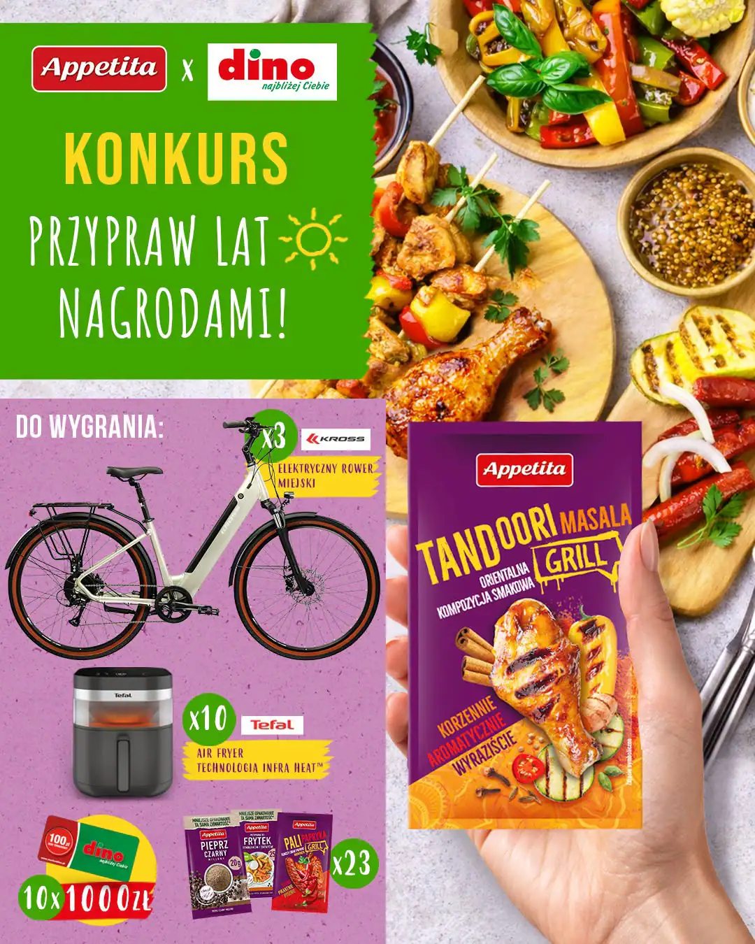 Konkurs Appetita x Dino "Przypraw Lato Nagrodami"