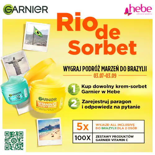 Konkurs Garnier x Hebe "Sorbetomania w Rio"