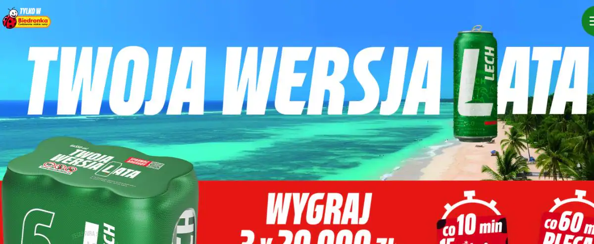 Konkurs Lech x Biedronka "Twoja Wersja Lata"