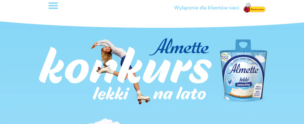 Konkurs Almette x Biedronka "Lekki na lato"