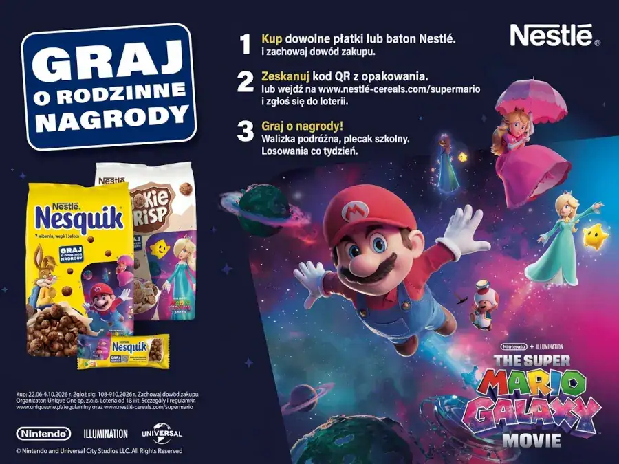 Loteria Nestlé "Nestle x Super Mario"