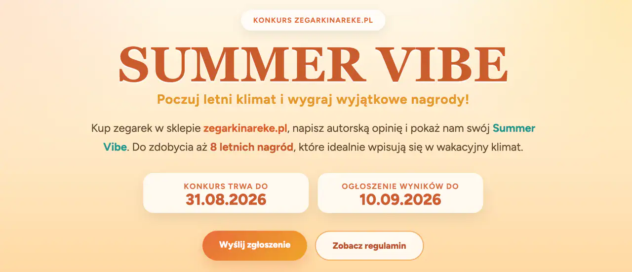 Konkurs zegarkinareke.pl "Summer Vibe"