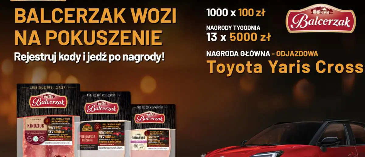 Loteria Balcerzak "Balcerzak wozi na pokuszenie"