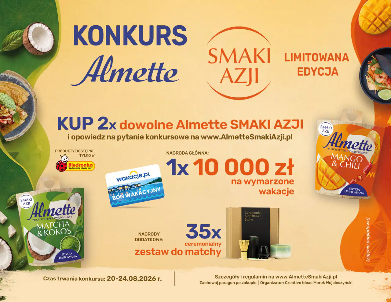 Konkurs Almette x Biedronka „ALMETTE SMAKI AZJI”