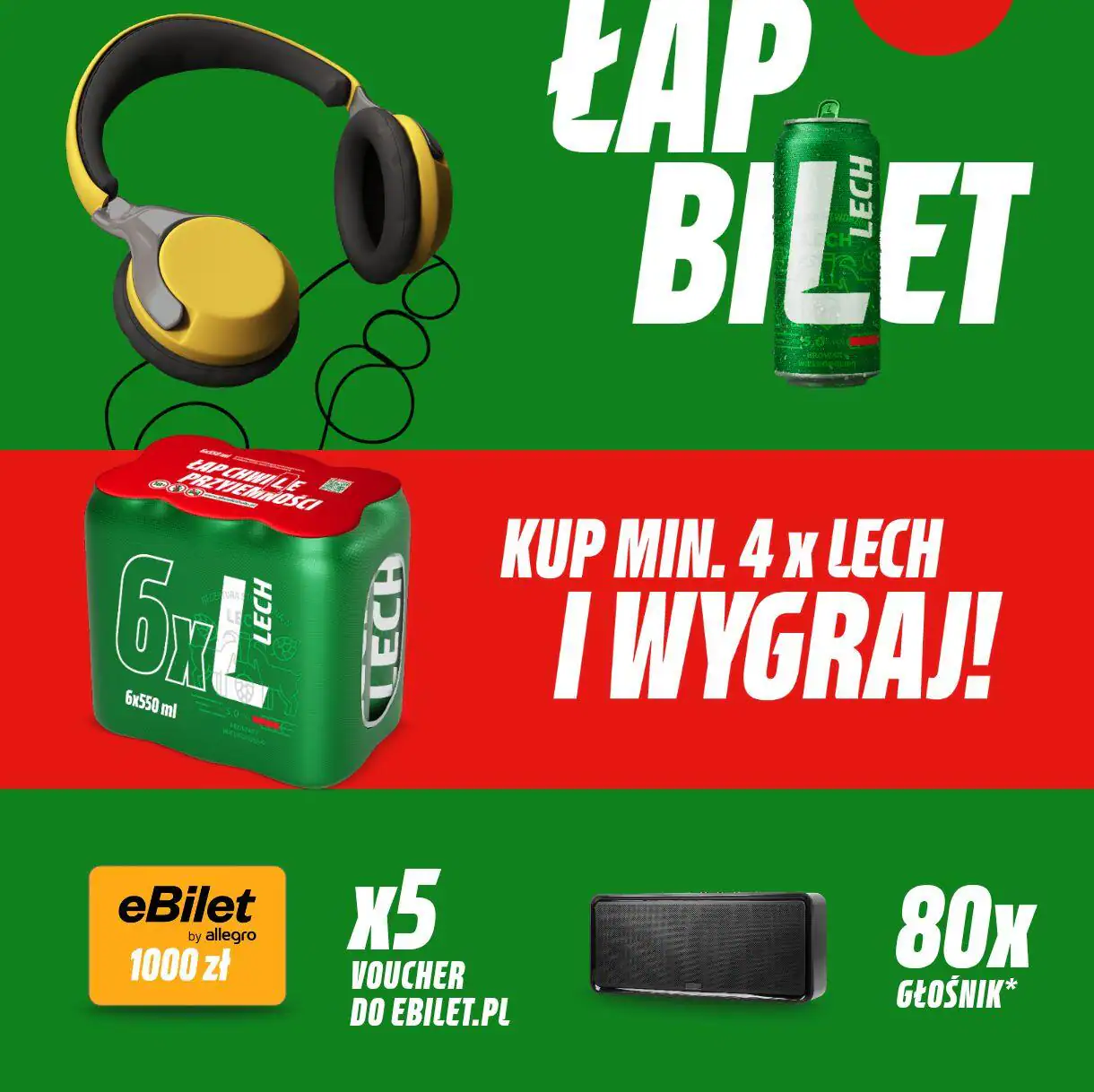 Konkurs Lech x Biedronka „Łap bilet”