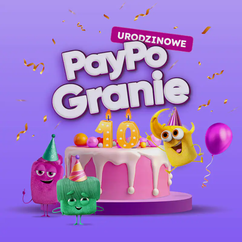 Loteria PayPo „Urodzinowe PayPoGranie” — tło
