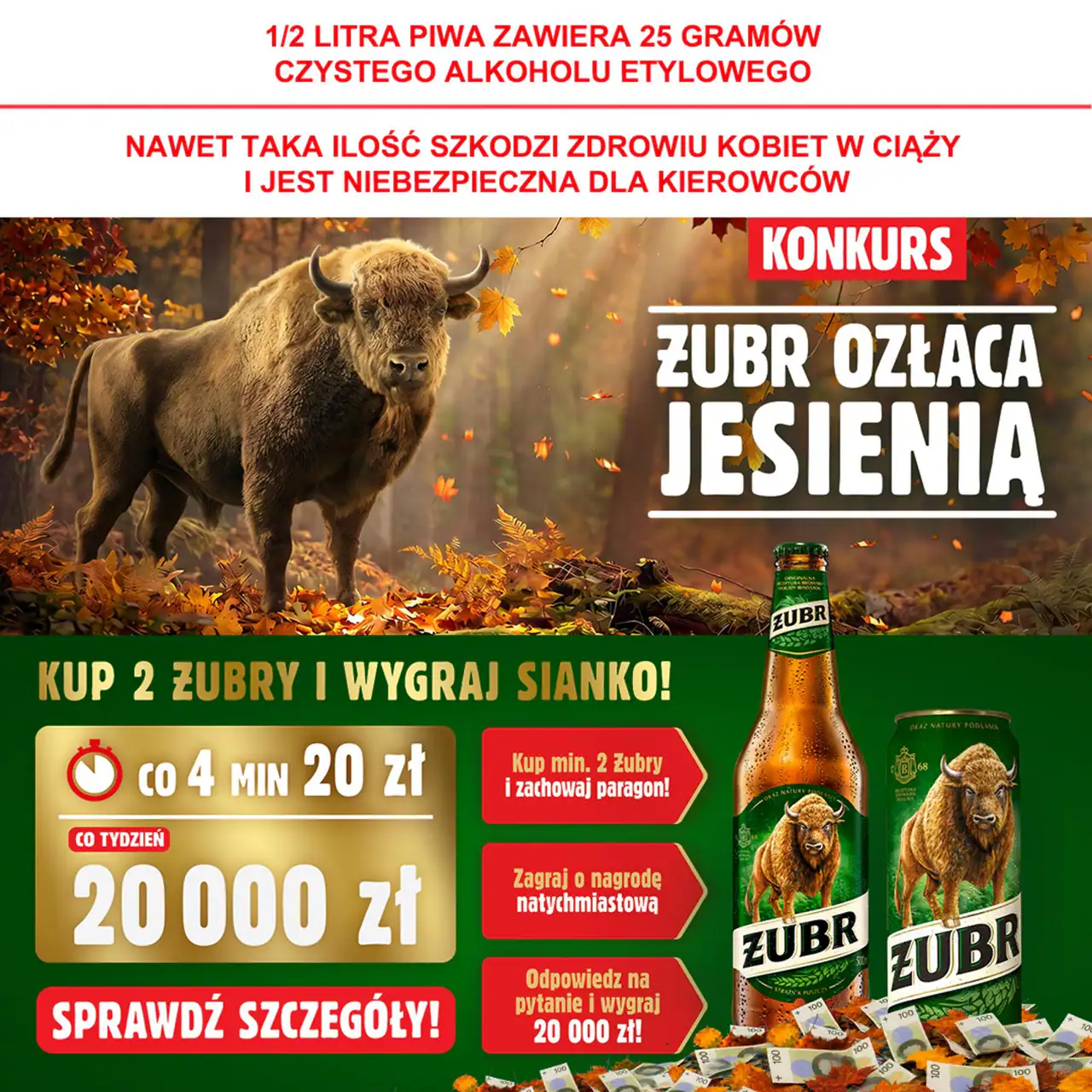 Loteria Żubr „ŻUBR OZŁACA JESIENIĄ”
