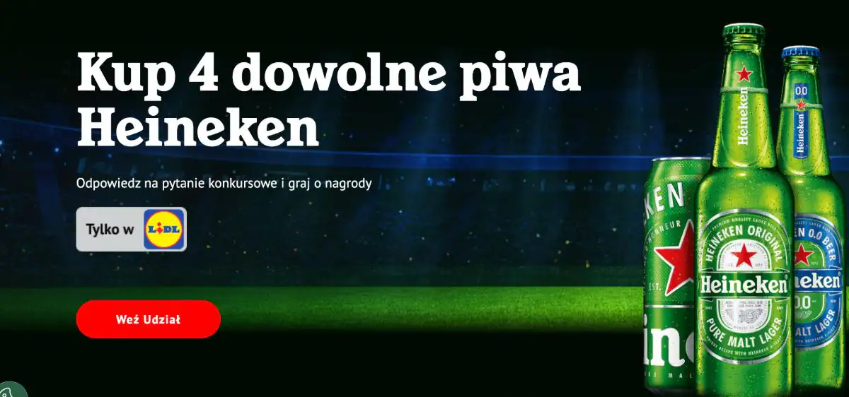 Konkurs Heineken x Lidl - 2026” — tło