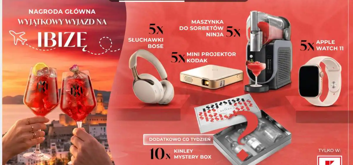 Loteria Kinley x Kaufland „Wygraj wyjazd na Ibizę z Kinley”