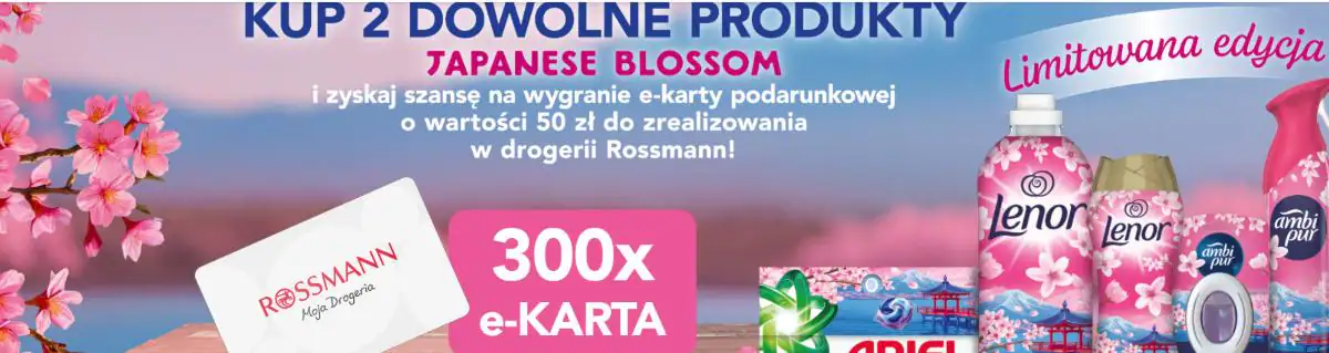 Konkurs Lenor, Ariel, Ambi Pur x Drogerie Rossmann „Japanese Blossom”