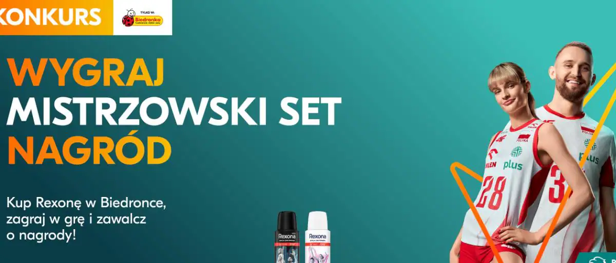 Konkurs Rexona x Biedronka „WYGRAJ MISTRZOWSKI SET NAGRÓD”
