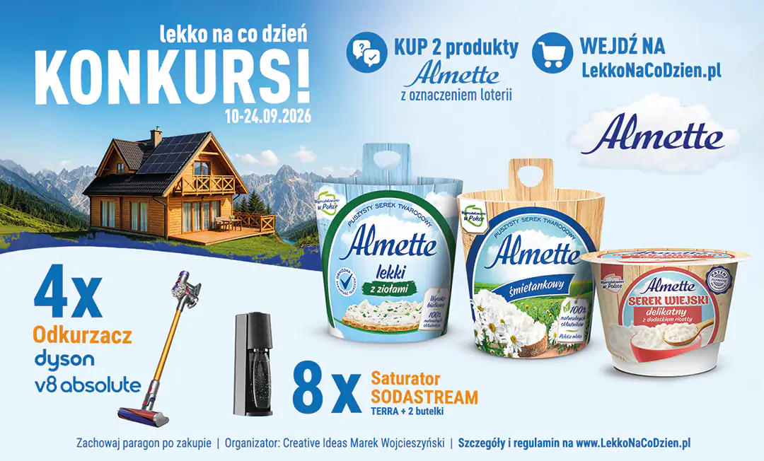 Konkurs Almette x Lewiatan „LEKKO NA CO DZIEŃ”