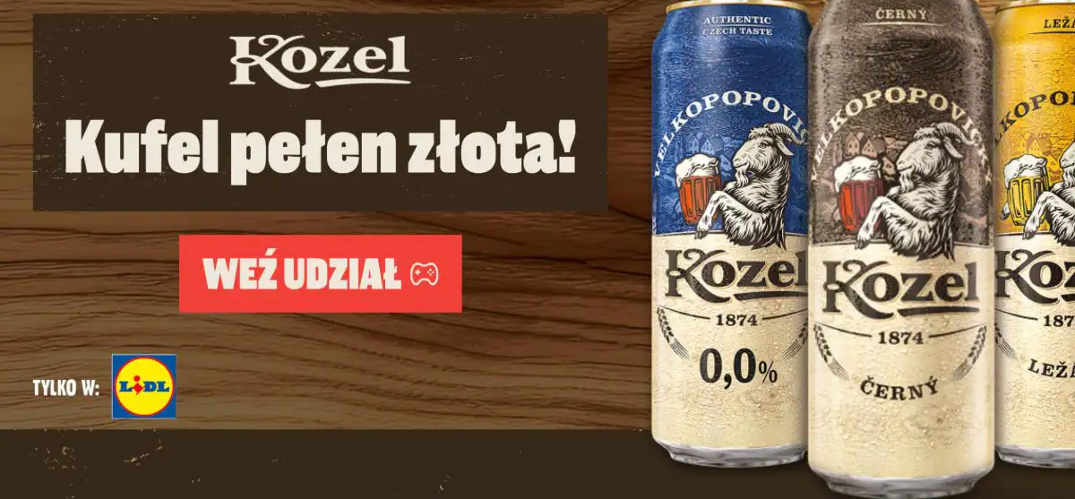 Konkurs Kozel x Lidl „Kufel Pełen Złota!”