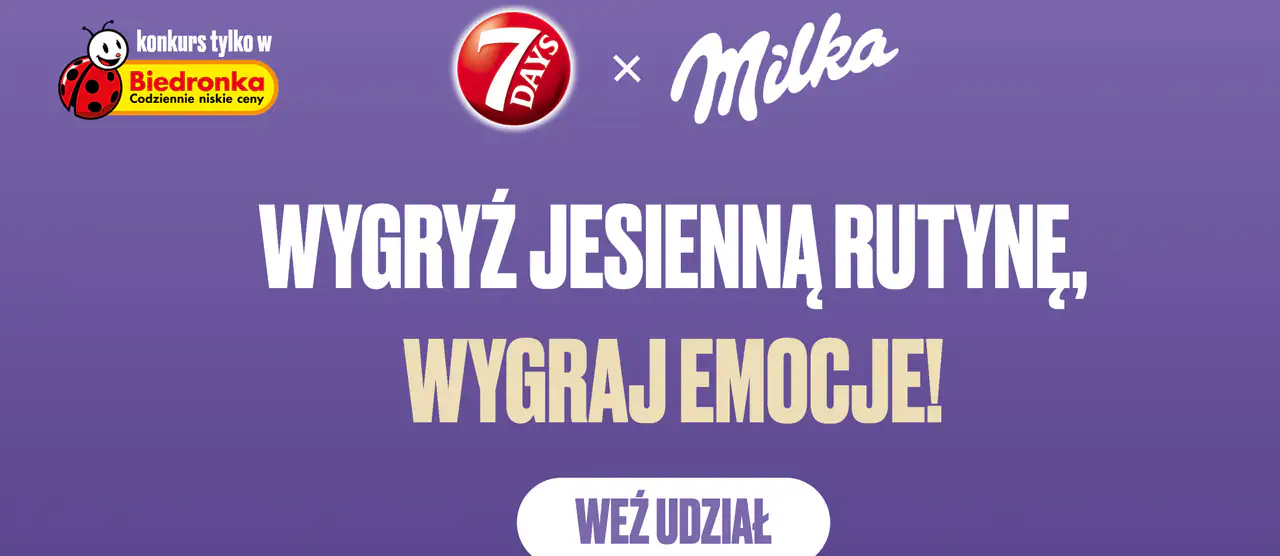 Konkurs Milka x Biedronka „Wygryź jesienną rutynę” — tło