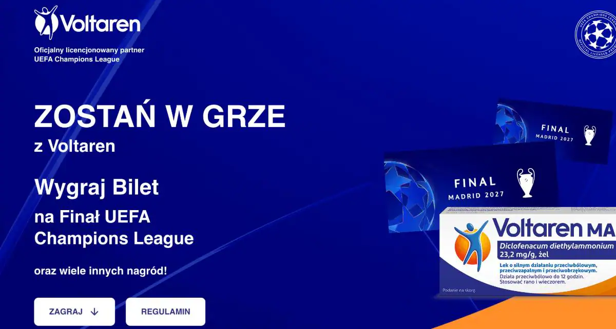 Loteria Voltaren „Zostań w grze z Voltaren”