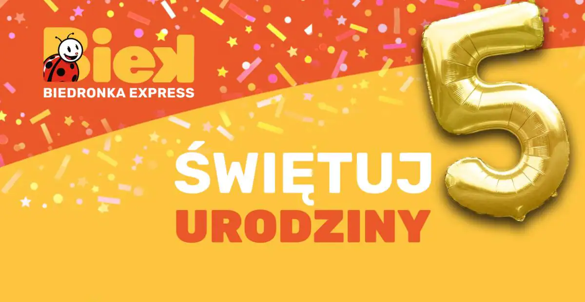 Konkurs BIEK x Biedronka Express „5 te urodziny BIEK w Glovo”