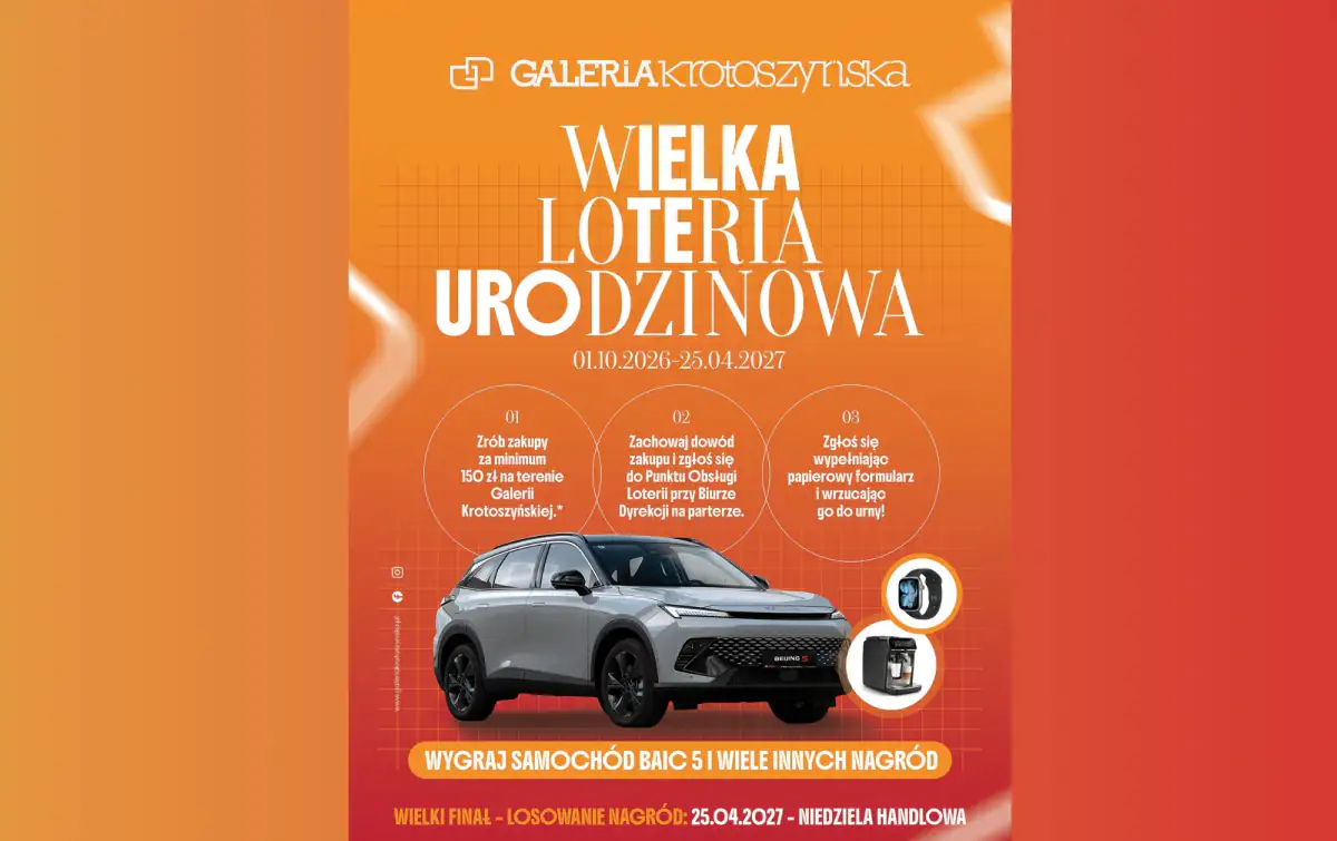 Loteria Galerii Krotoszyńskiej "Wielka Loteria Urodzinowa"