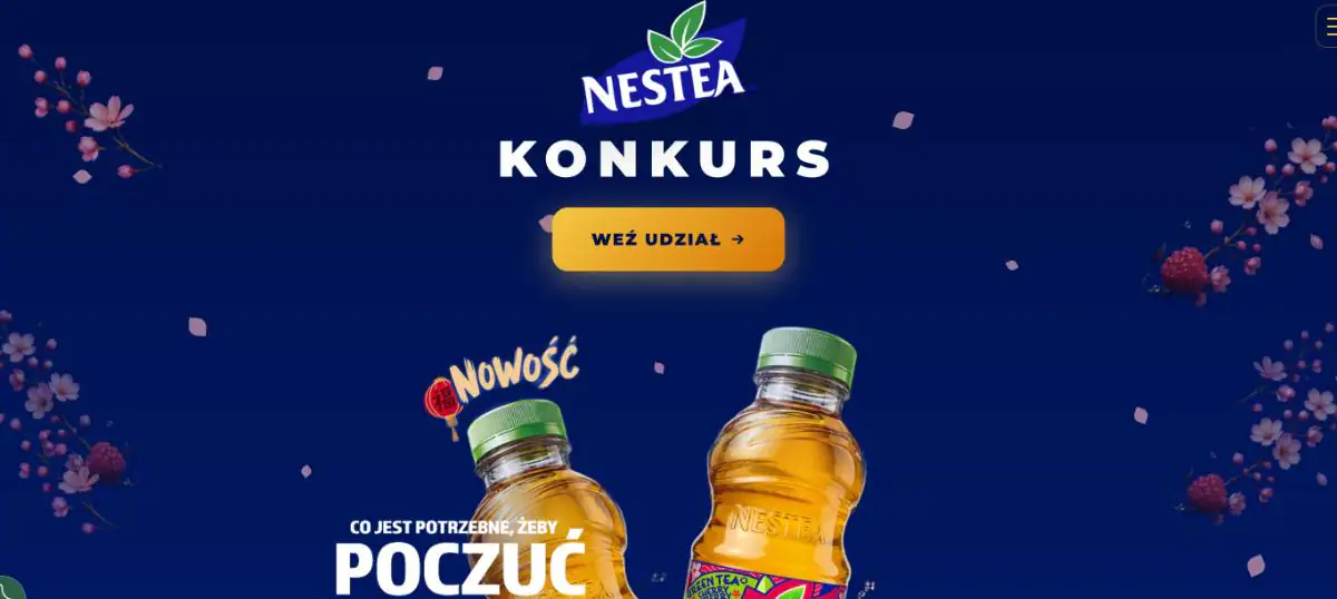 Loteria Nestea x Żabka „Poczuj swój zen” — tło