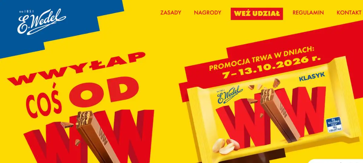 Konkurs WW E.Wedel x Żabka „WWYŁAP COŚ OD WW” — tło