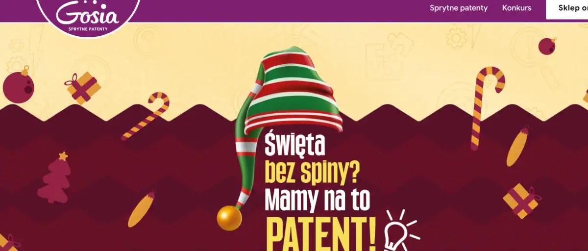 Konkurs Gosia „Święta bez spiny? Mamy na to patent!”