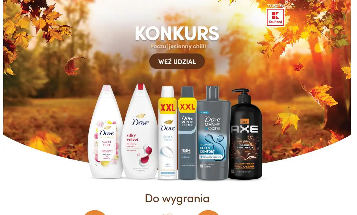Konkurs Dove x Kaufland „Poczuj jesienny chill!”