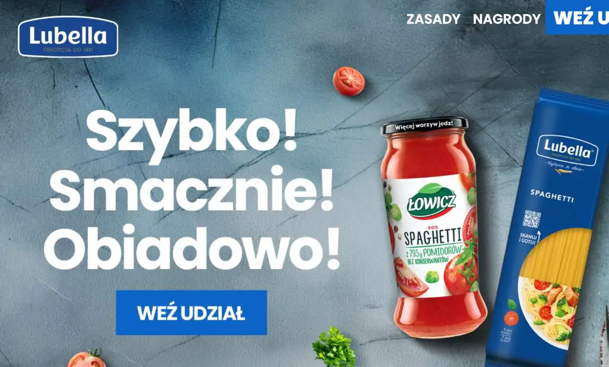 Konkurs Lubella x Kaufland „SZYBKO! SMACZNIE! OBIADOWO!”