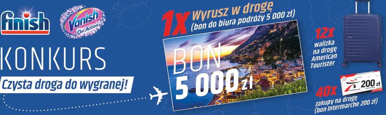 Konkurs Finish i Vanish x Intermarche „Czysta droga do wygranej!”