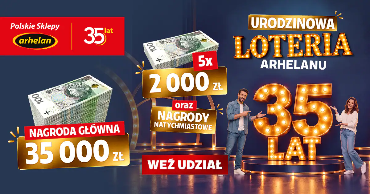 Loteria Arhelan „urodzinowa - 35 lat Arhelan”