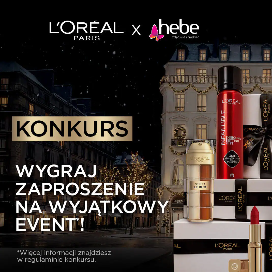 Konkurs L'Oréal Paris x Hebe „L'Oréal Paris Christmas Avenue”