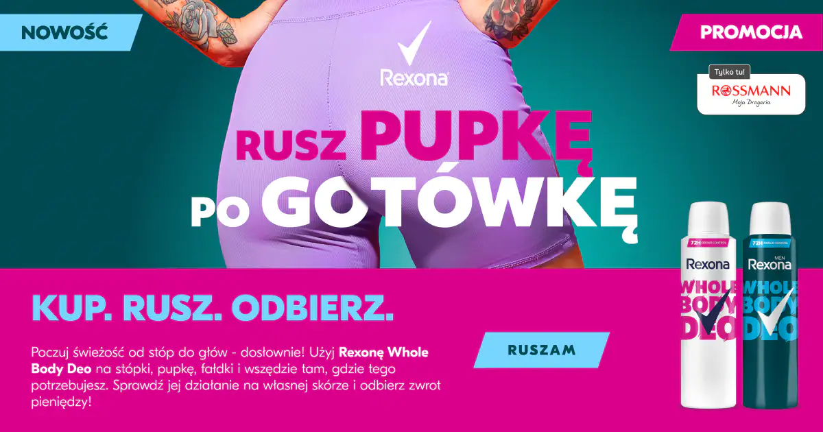 Loteria Rexona x Rossmann „MONEYBACK REXONA”