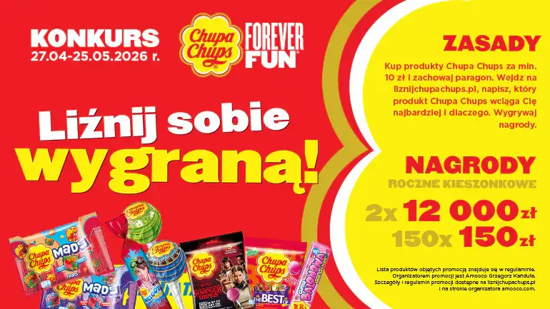 Konkurs Chupa Chups x Lewiatan "Liźnij sobie wygraną!"